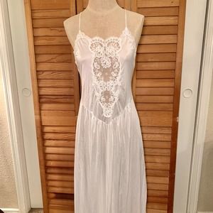 Rare Vintage 80s Victoria's Secret Gold Label Bridal Peignoir Set USA Medium